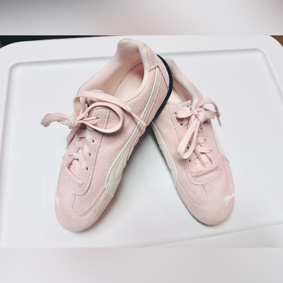 Puma Speedcat EUC Women’s Pink Blush Suede Balletcore Sneakers Sz 6 feminine - Picture 2 of 7